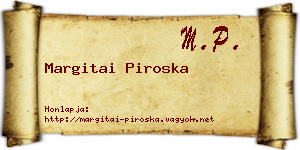 Margitai Piroska névjegykártya