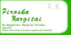 piroska margitai business card